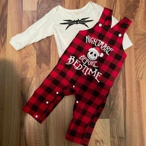6-12 month baby nightmare before Christmas outfit